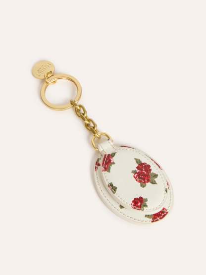 Porte-clés CHARME - FLEURS ECRU