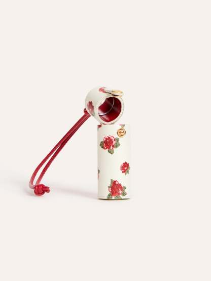 Étui à rouge à lèvres DISCRET - FLEURS ECRU