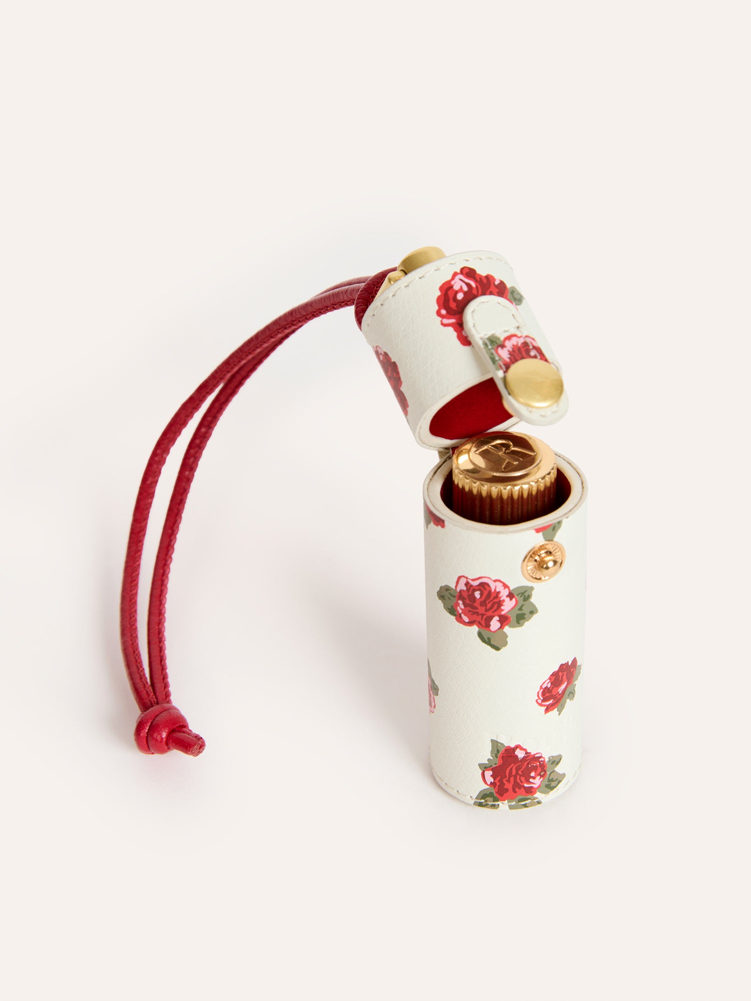 Étui à rouge à lèvres DISCRET - FLEURS ECRU