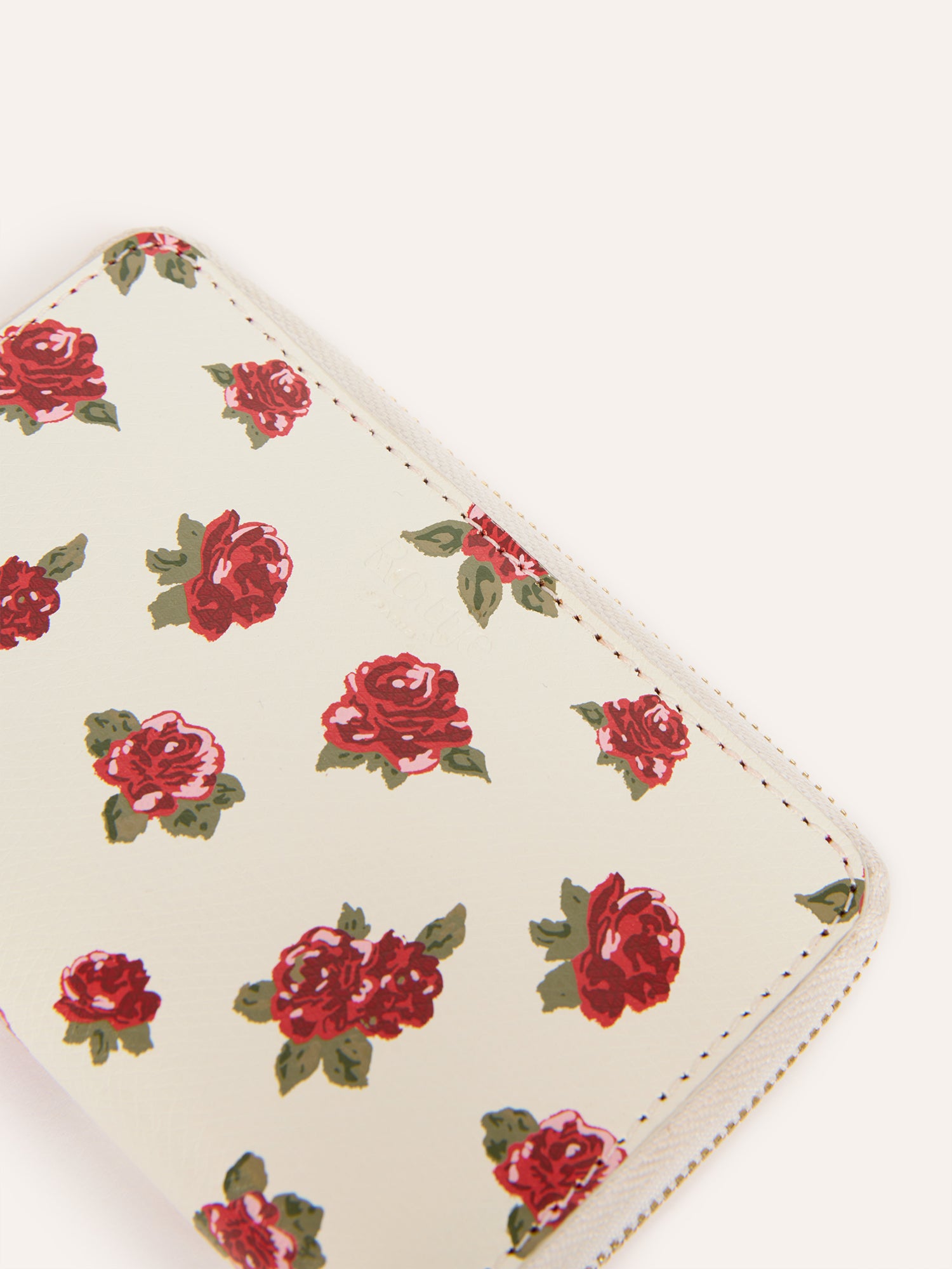 Porte-monnaie RISTRETTO - FLEURS ECRU