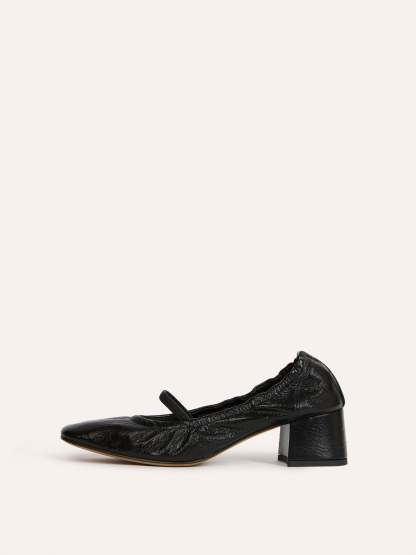 Ballerines PRADO - CUIRGRAINE NOIR