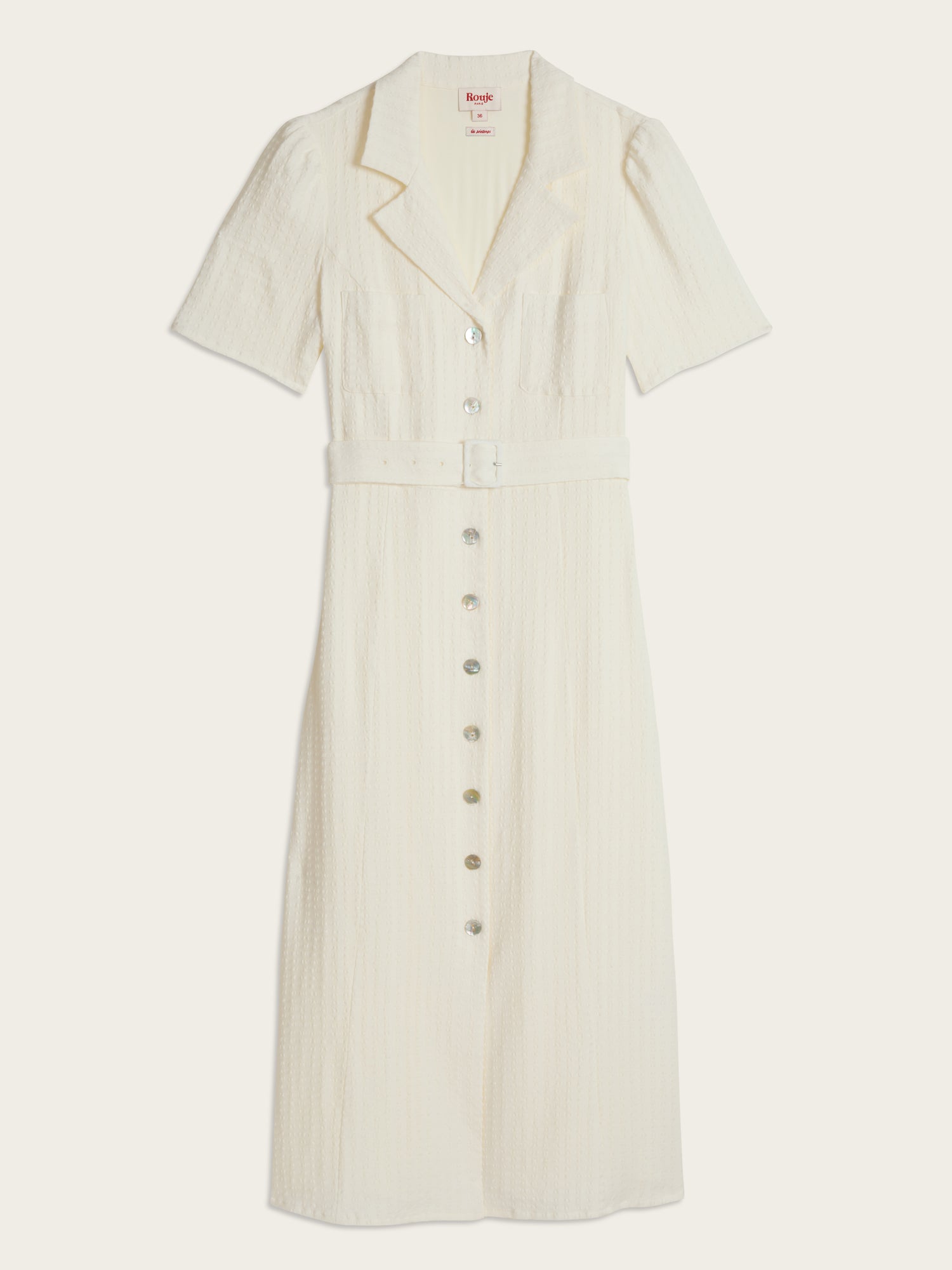 Robe RAELLA - Uni Blanc