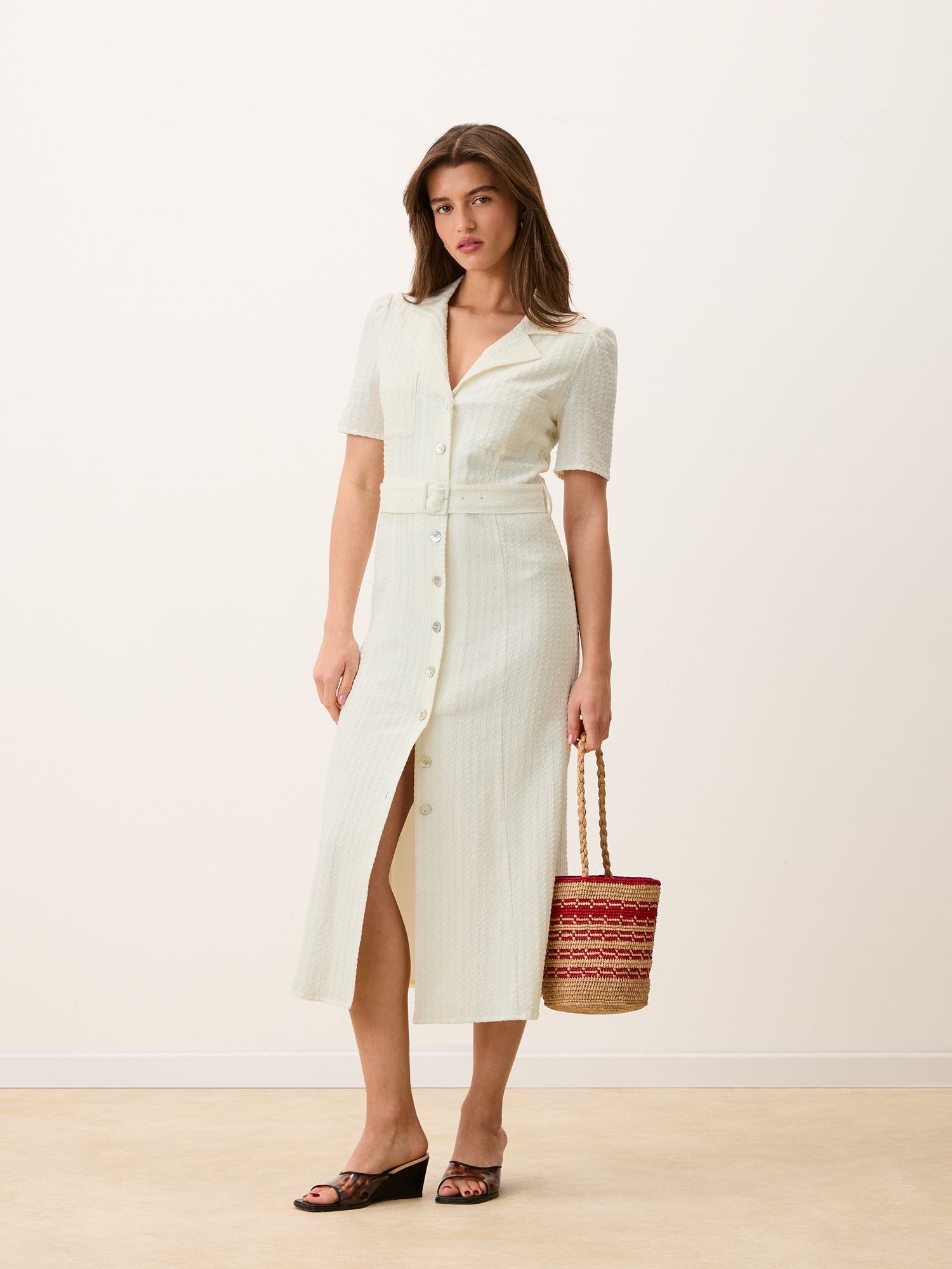 Robe RAELLA - Uni Blanc