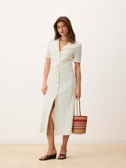 Robe RAELLA - Uni Blanc