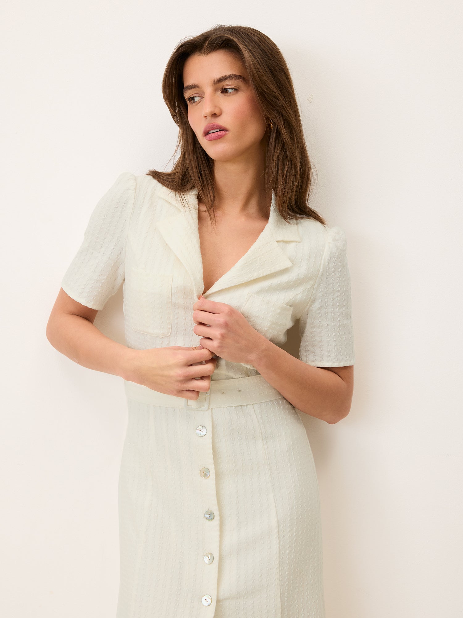 Robe RAELLA - Uni Blanc
