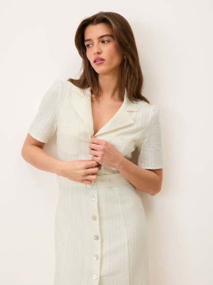 Robe RAELLA - Uni Blanc