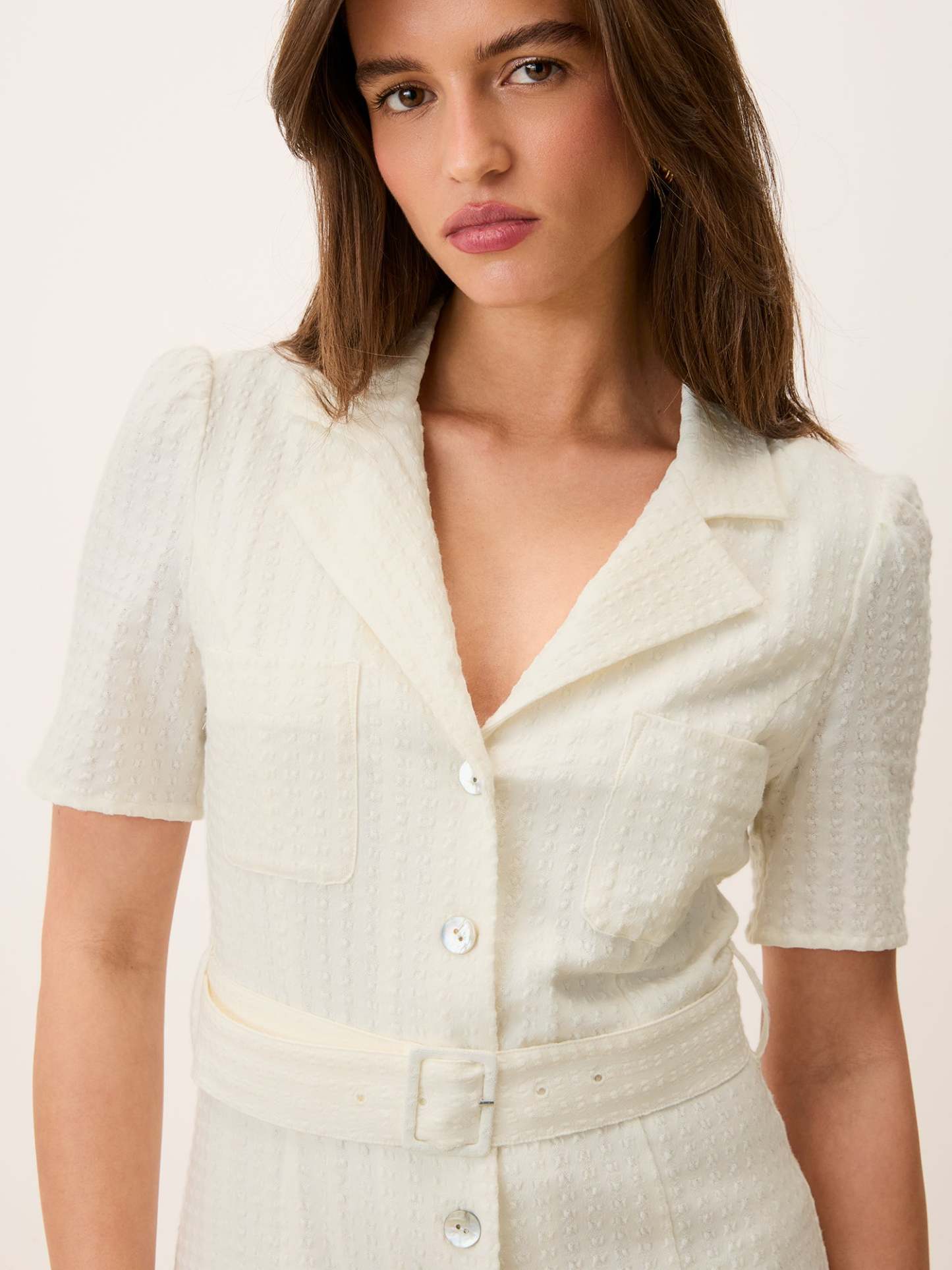 Robe RAELLA - Uni Blanc