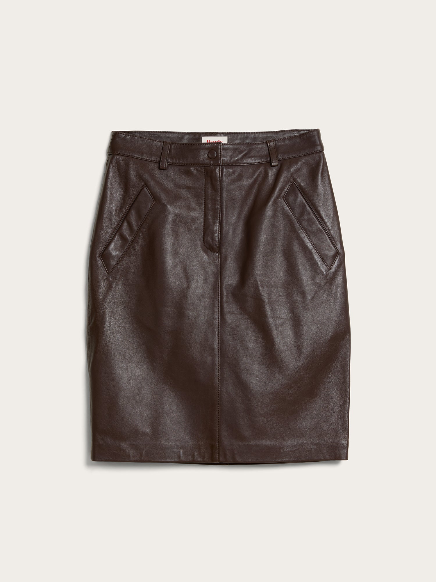 Jupe RENEE - CUIR CACHOU