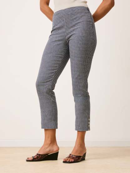 Pantalon ZOLA - Carreaux Marine