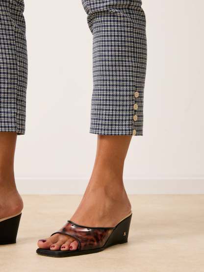 Pantalon ZOLA - Carreaux Marine