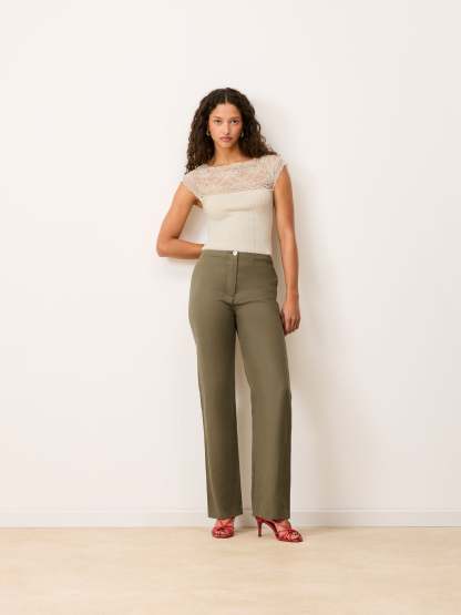 Pantalon EDMOND - Uni Amande