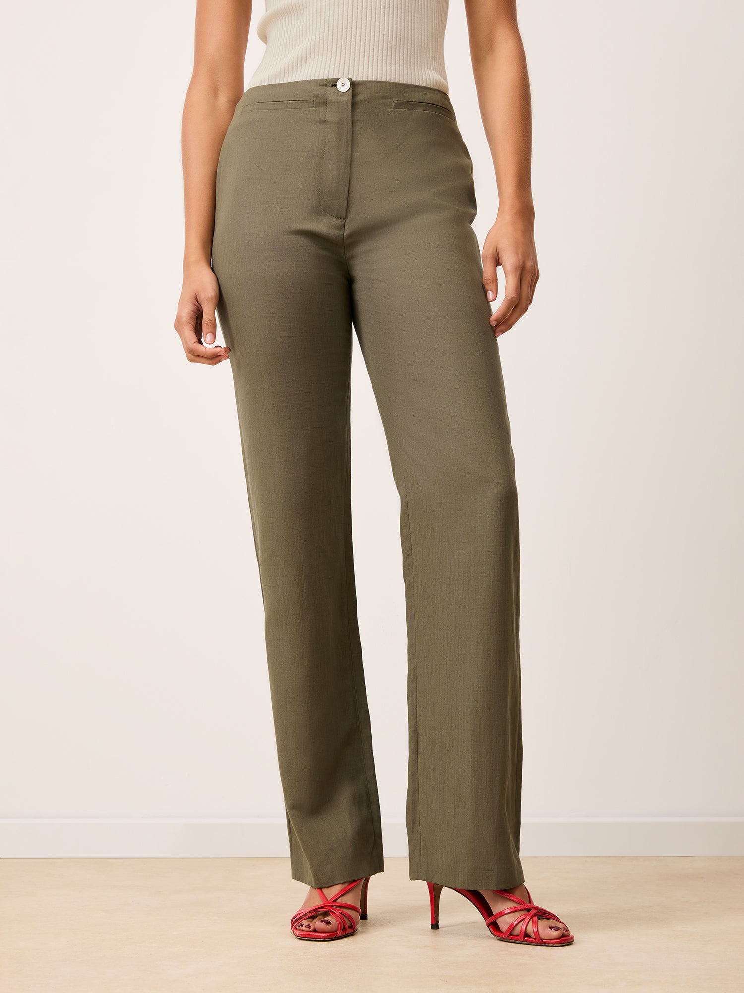 Pantalon EDMOND - Uni Amande