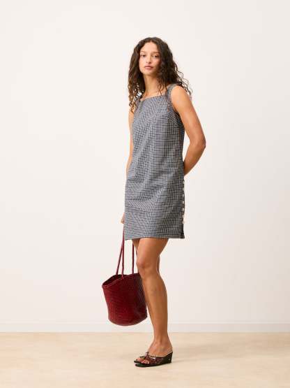 Robe MARLA - Carreaux Marine