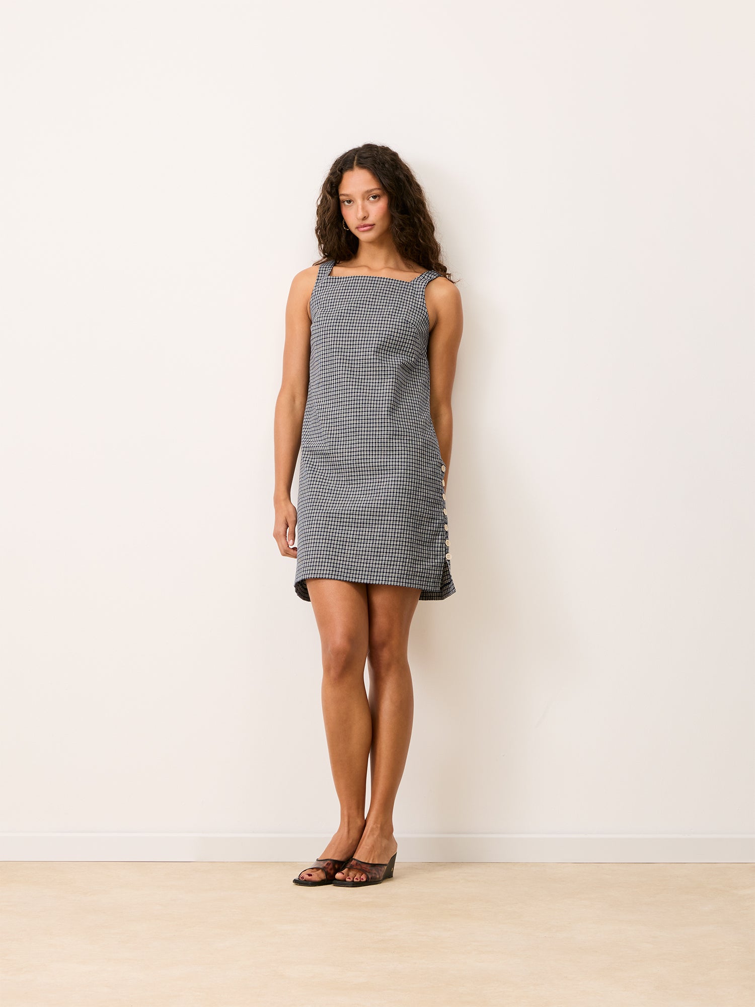 Robe MARLA - Carreaux Marine