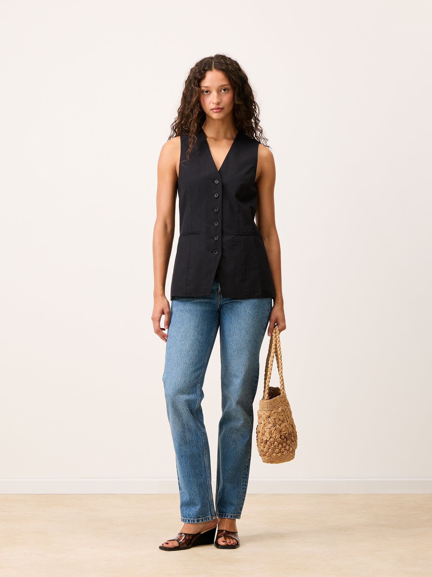 Gilet FABRICE - RAYURES NOIRES