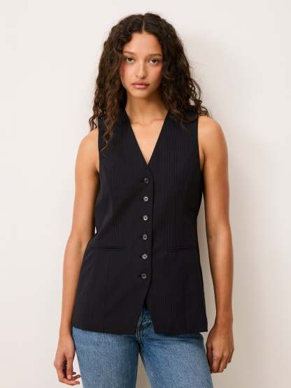 Gilet FABRICE - RAYURES NOIRES