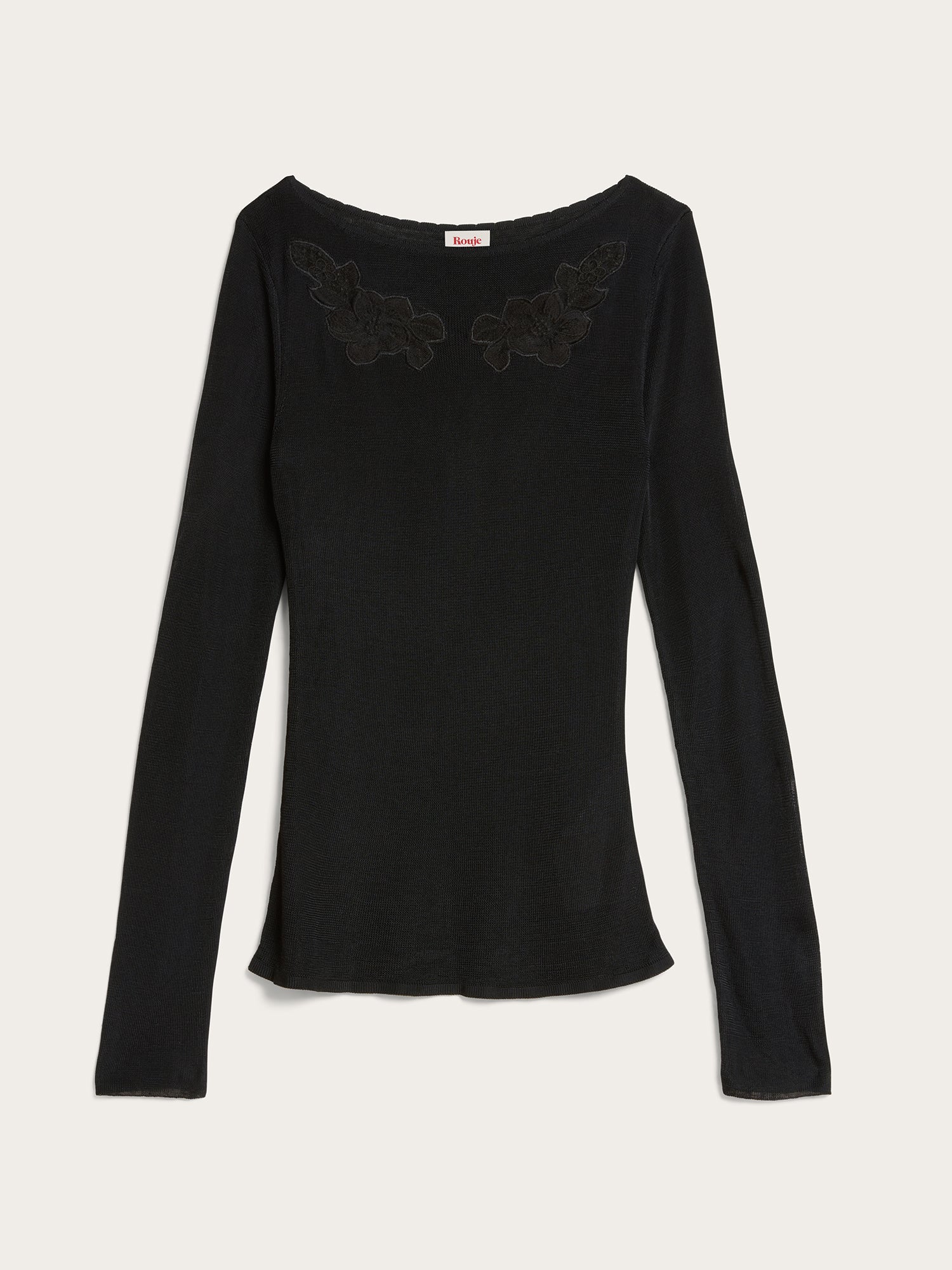 Pull RETAJ - BRODERIE  NOIR