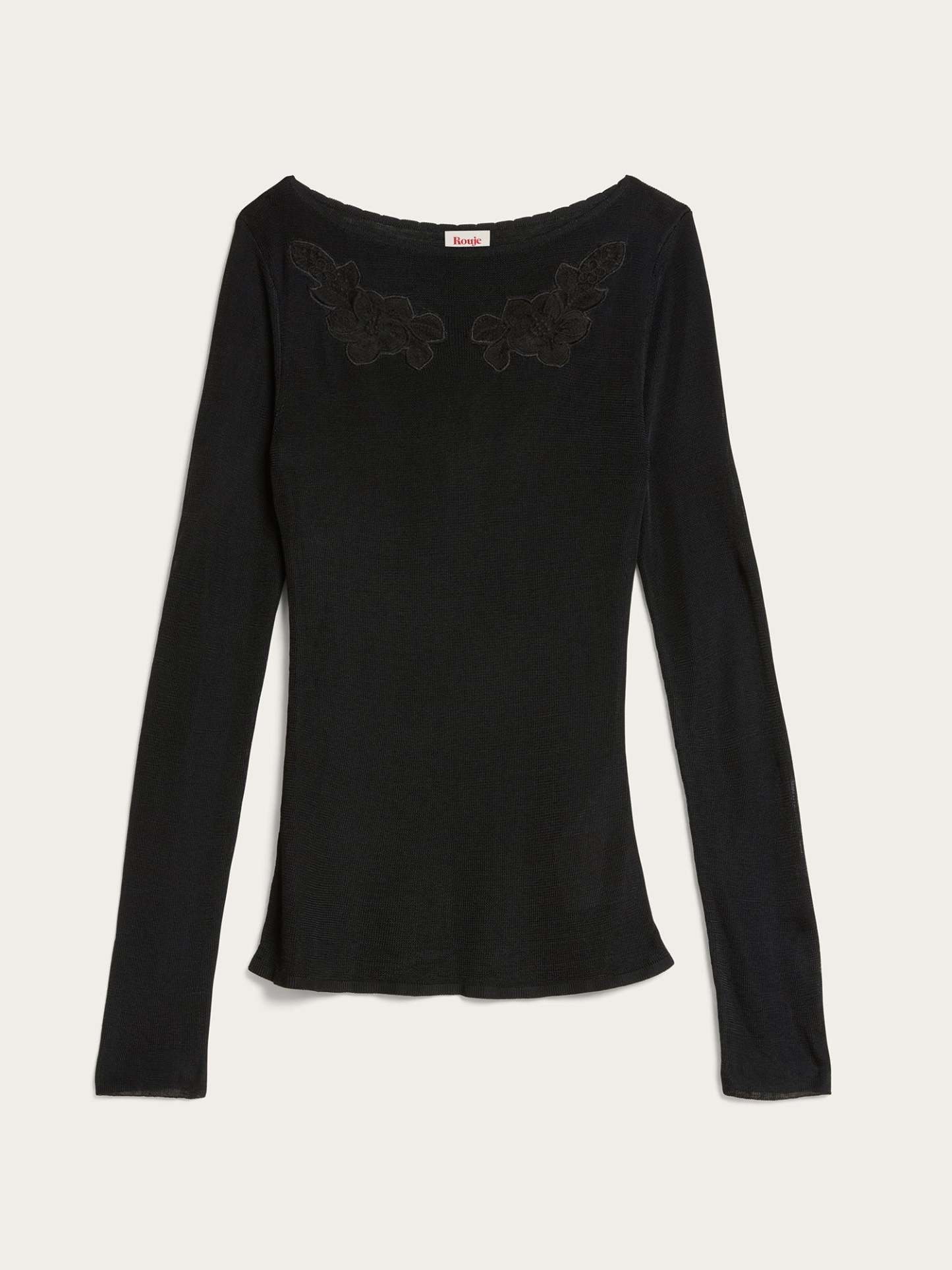 Pull RETAJ - BRODERIE  NOIR