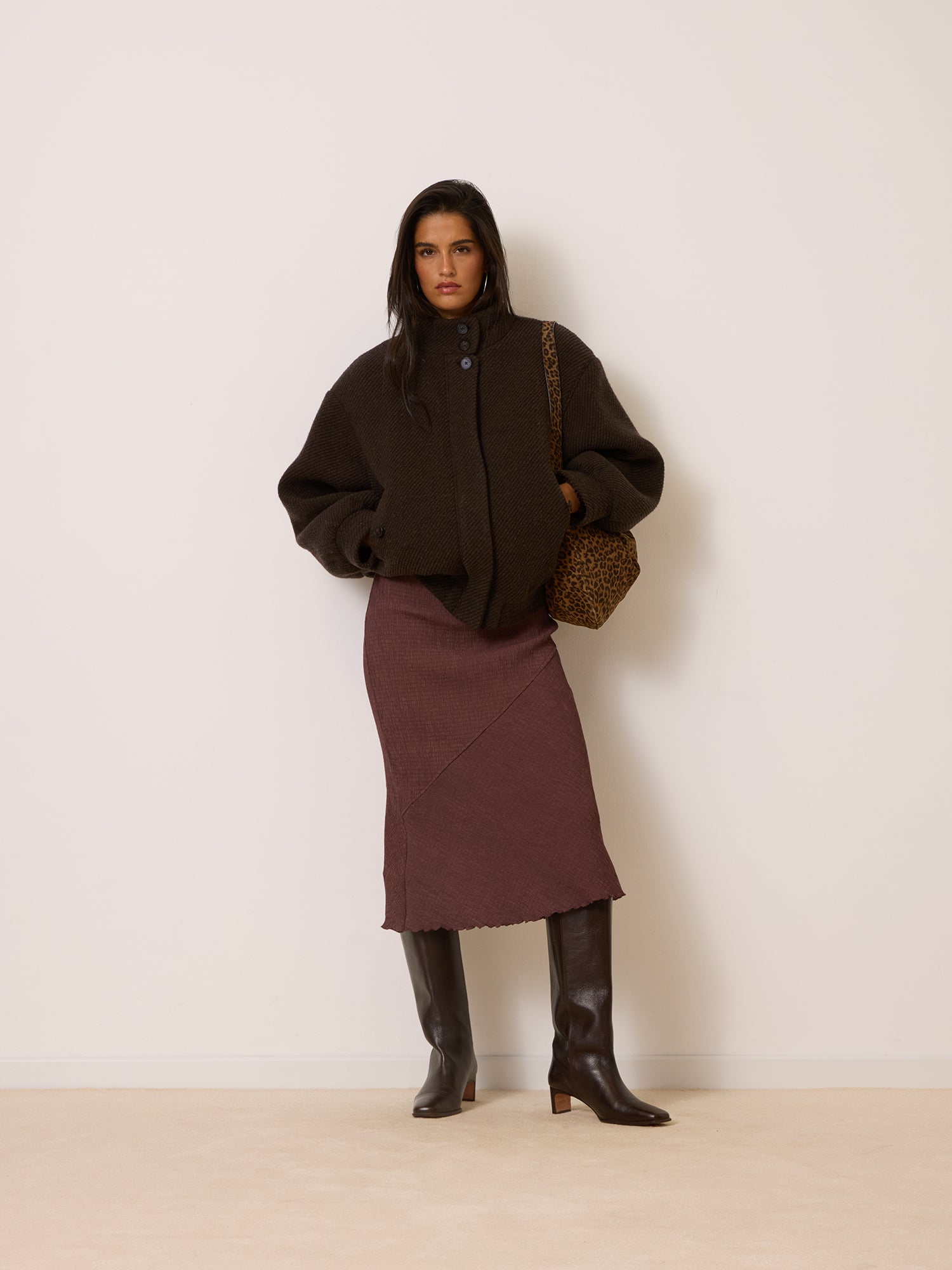 Veste ROMEO - Chevron Marron