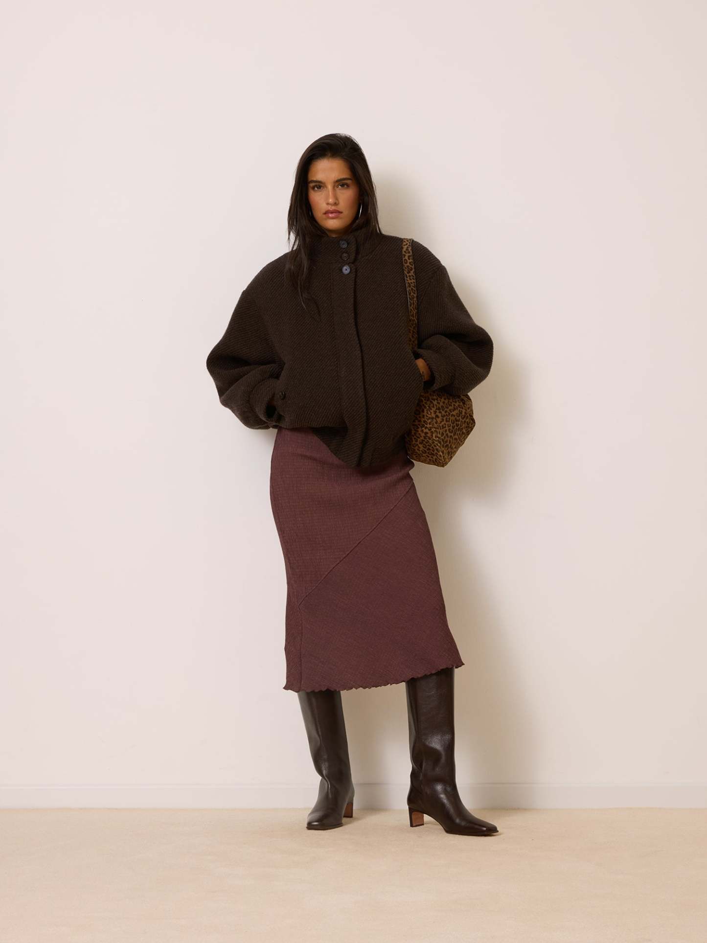 Veste ROMEO - Chevron Marron