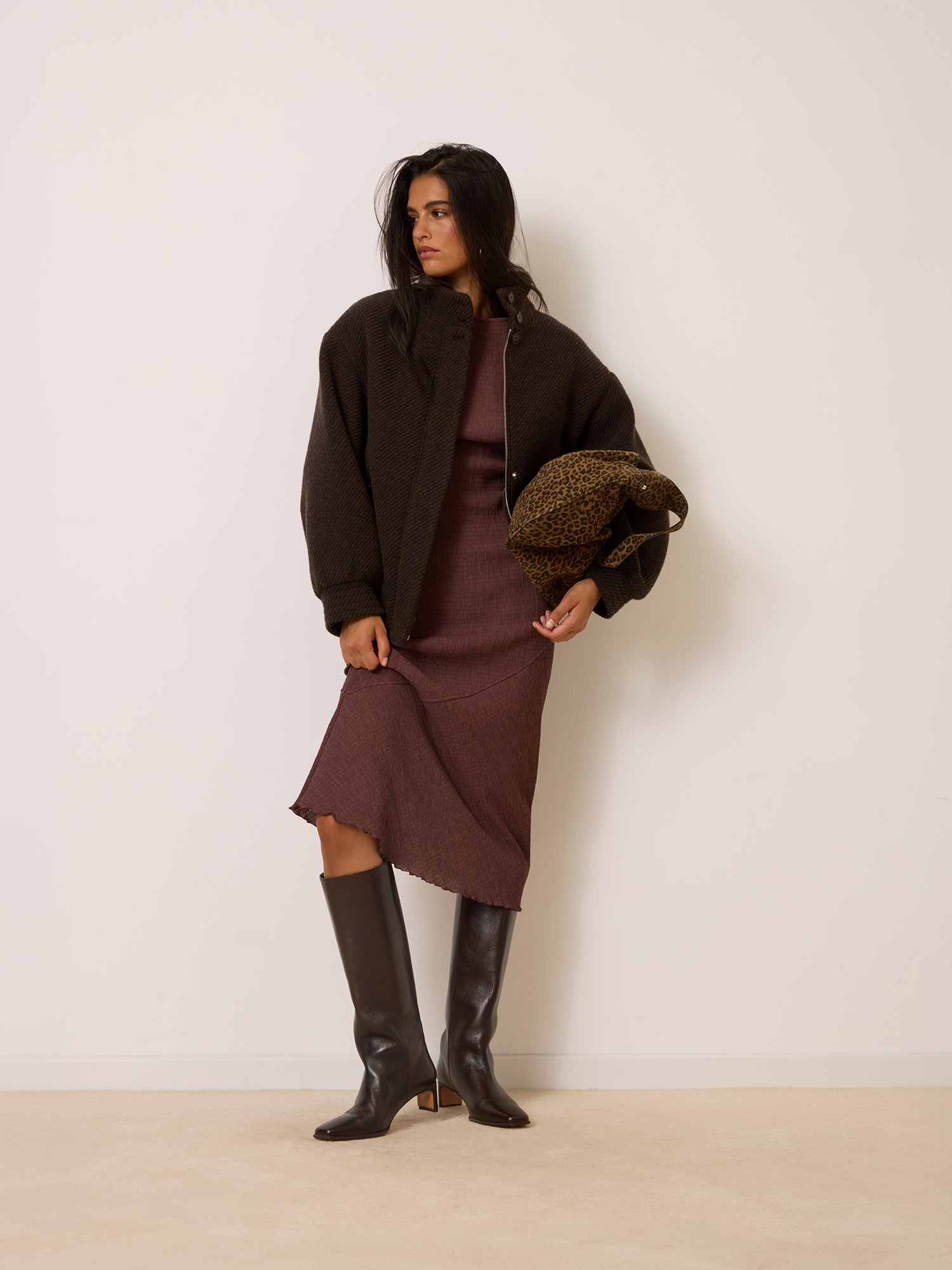 Veste ROMEO - Chevron Marron