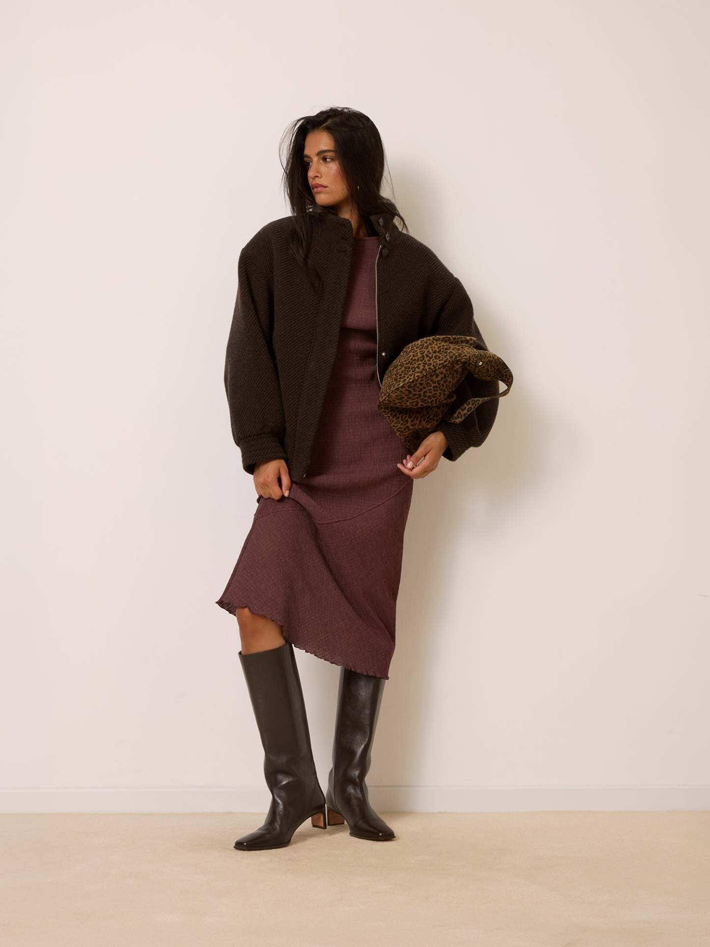Veste ROMEO - Chevron Marron