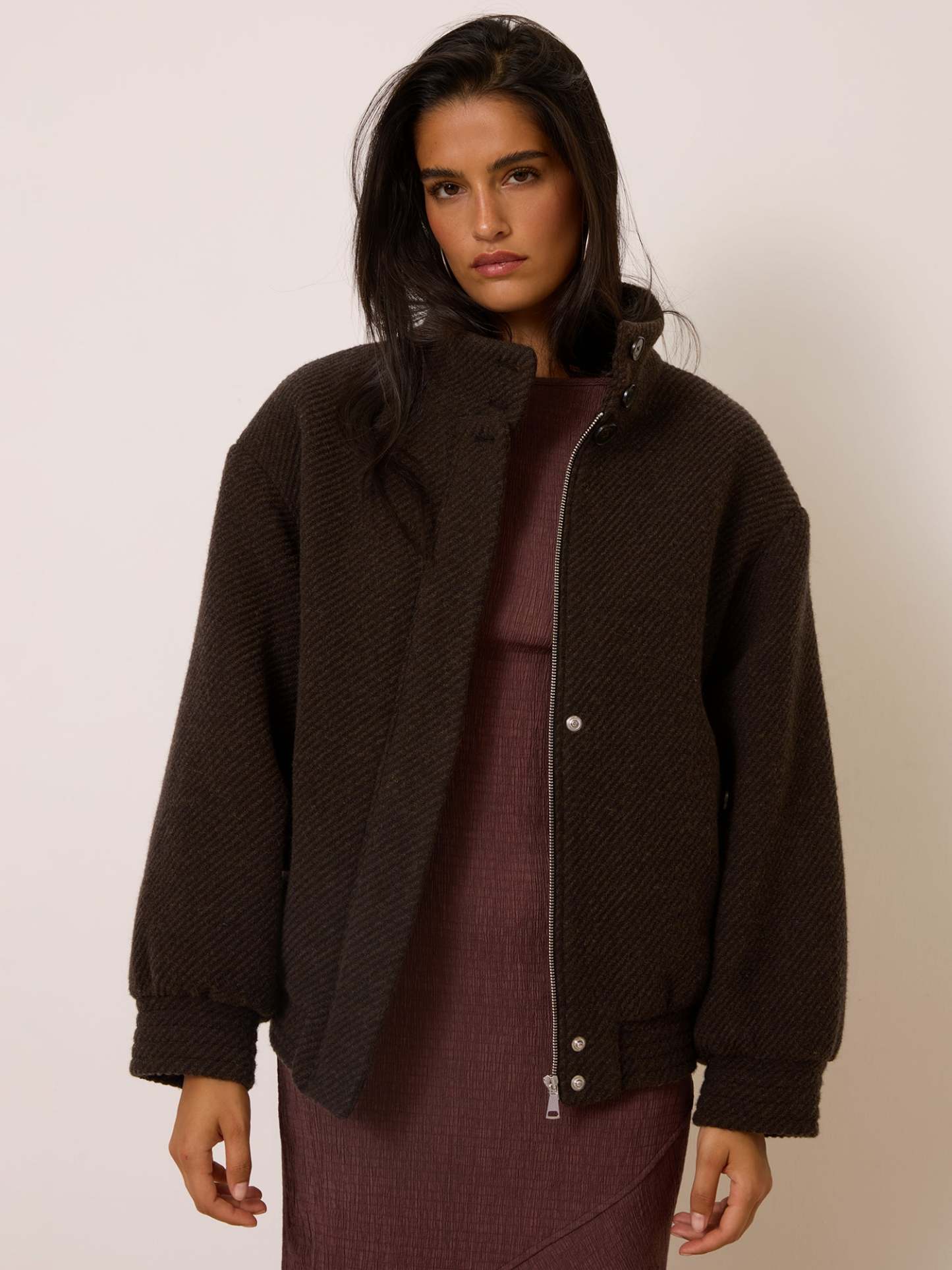 Veste ROMEO - Chevron Marron