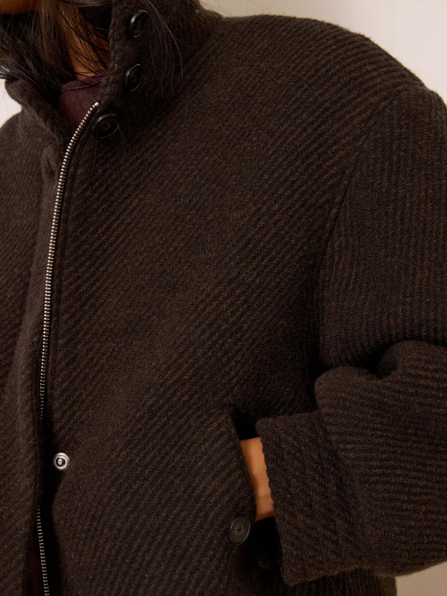 Veste ROMEO - Chevron Marron