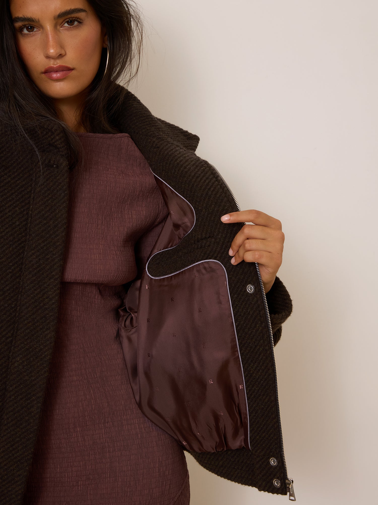 Veste ROMEO - Chevron Marron