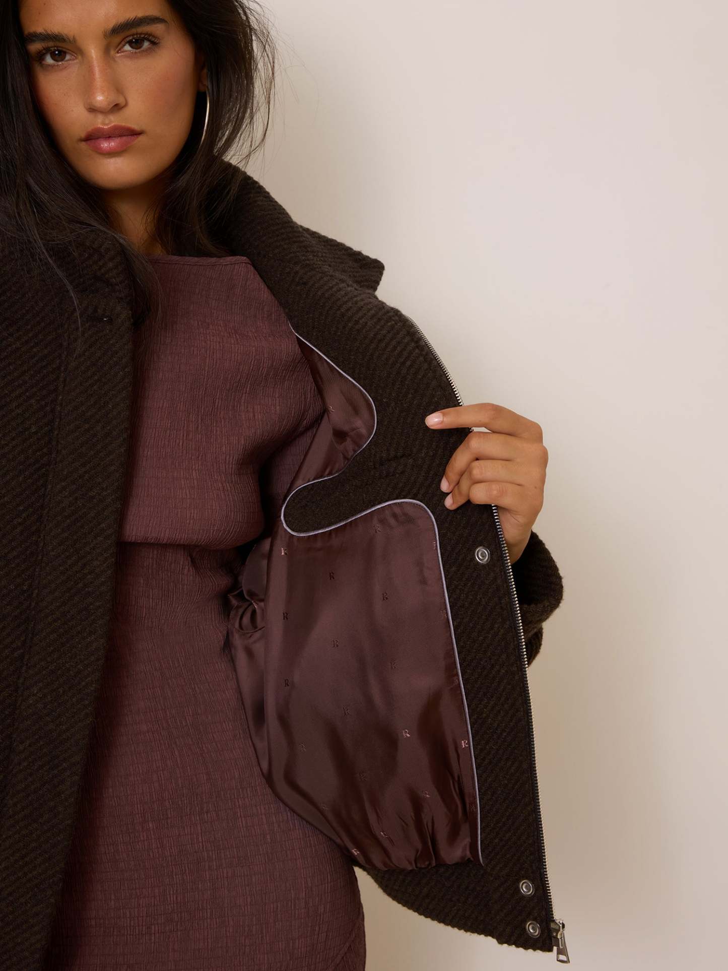 Veste ROMEO - Chevron Marron