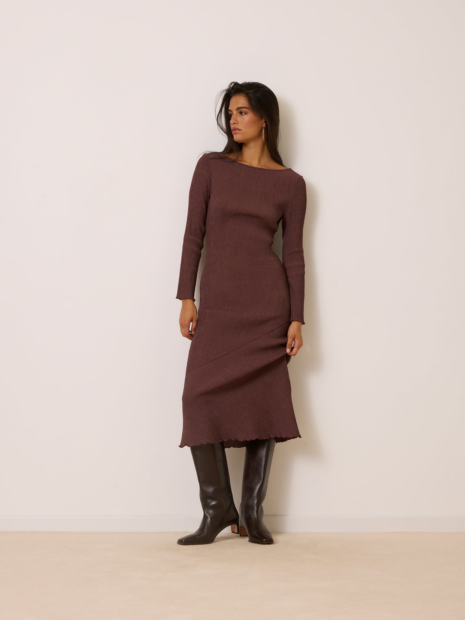 Robe ALEXANDRA - CRINKLE CACHOU