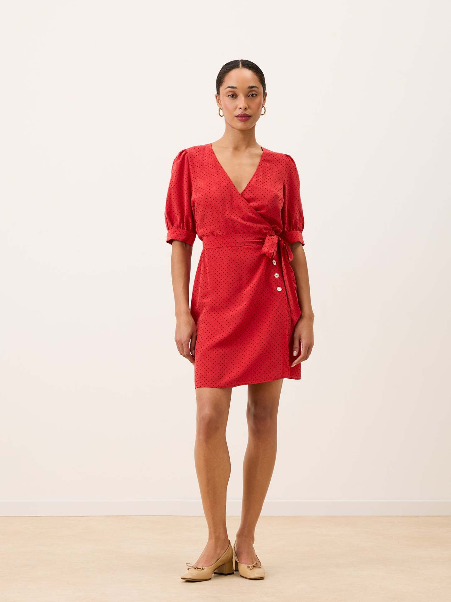 Robe ROSALINA - PLUMETIS  ROUGE