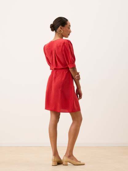 Robe ROSALINA - PLUMETIS  ROUGE