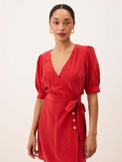 Robe ROSALINA - PLUMETIS  ROUGE
