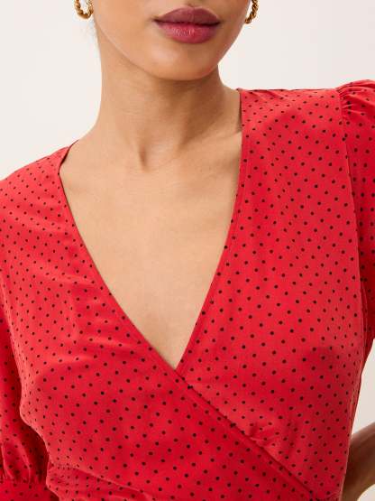 Robe ROSALINA - PLUMETIS  ROUGE