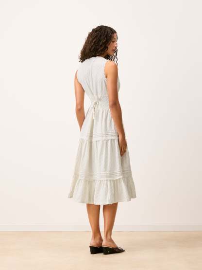 Robe ROSELENE - Broderie anglaise blanche