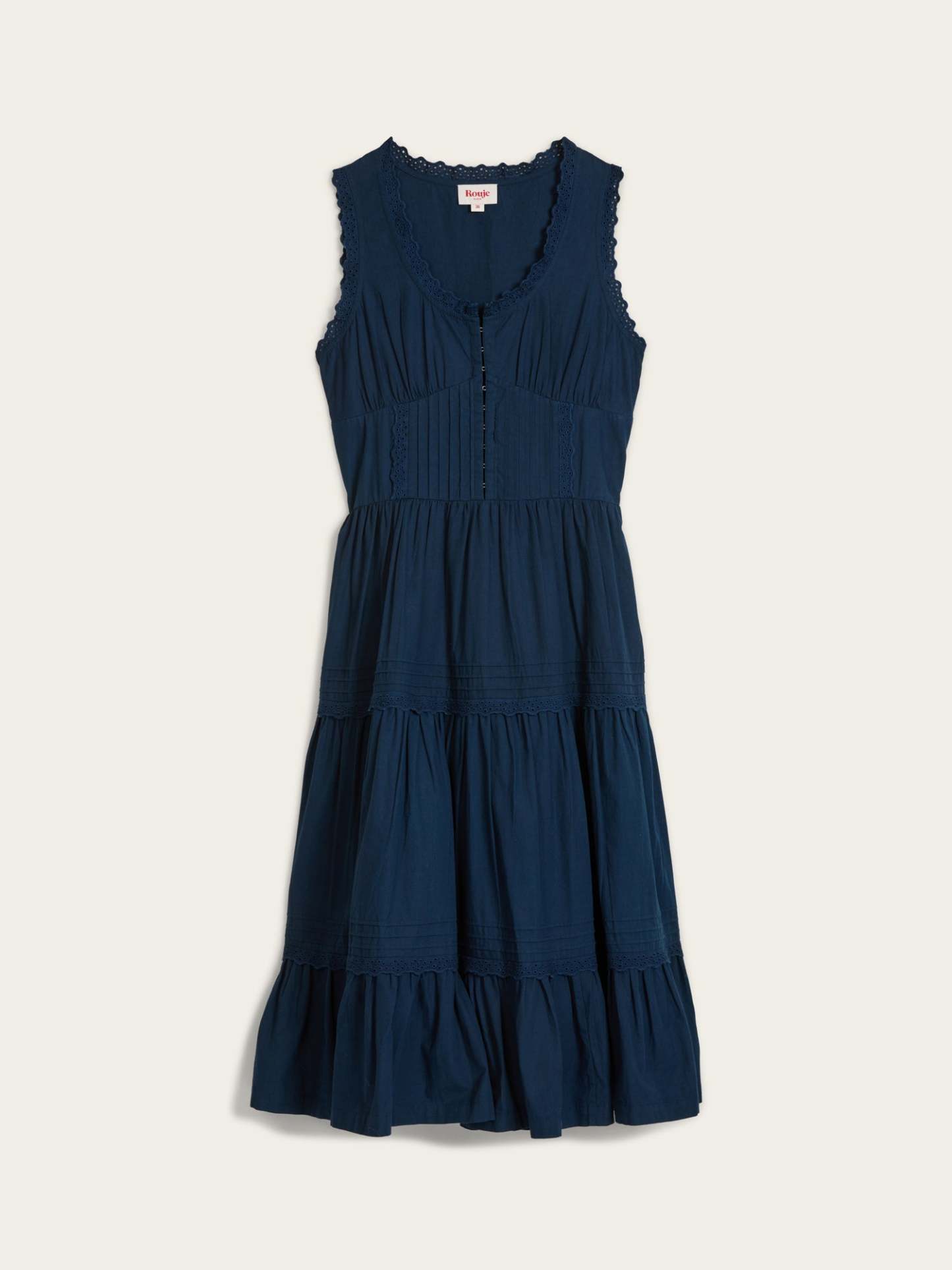 Robe ROSELENE - BRODE BLEUINDIGO