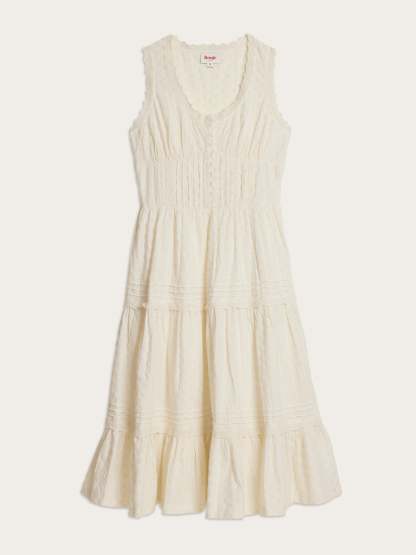 Robe ROSELENE - Broderie anglaise blanche