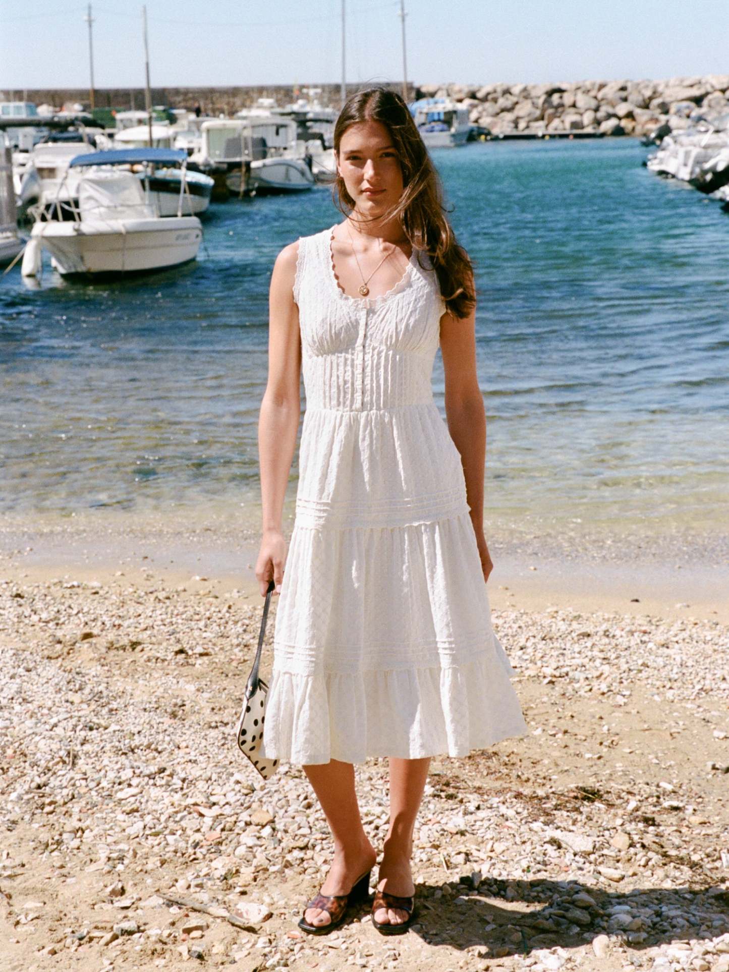 Robe ROSELENE - Broderie anglaise blanche