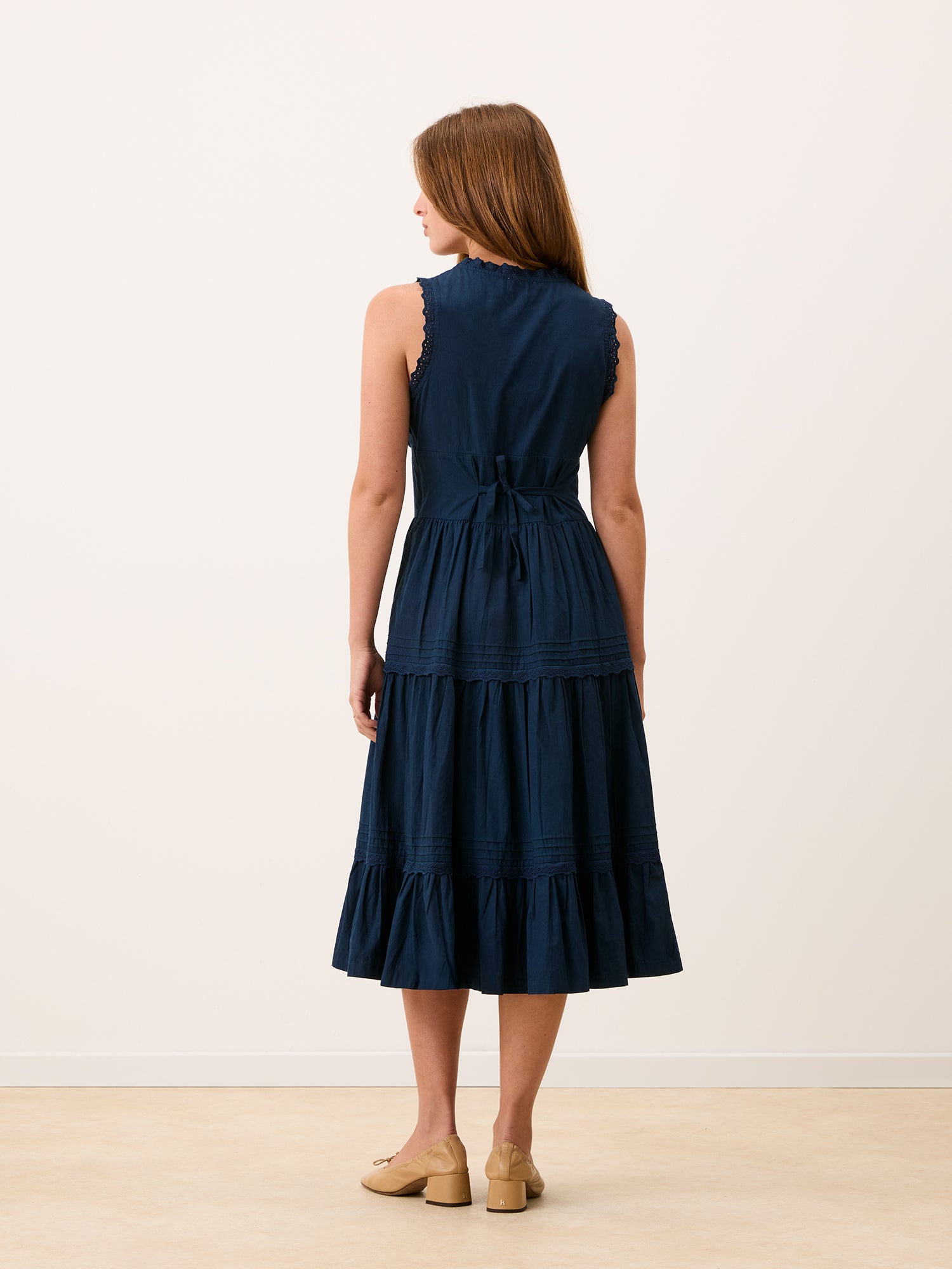 Robe ROSELENE - BRODE BLEUINDIGO