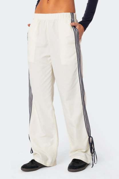 Remy Ribbon Track Pants - OFF WHITE