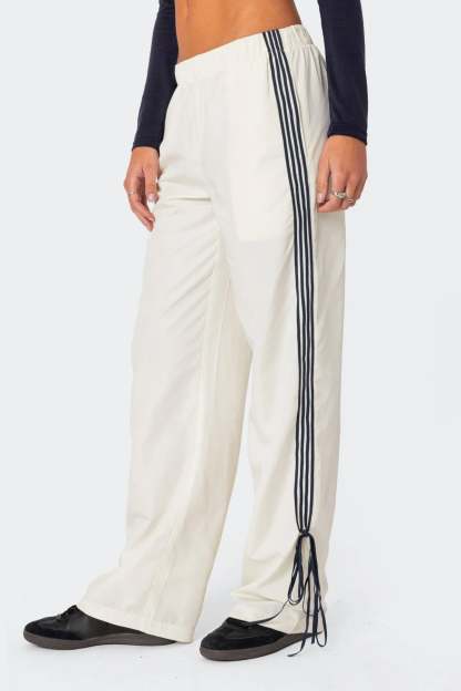 Remy Ribbon Track Pants - OFF WHITE