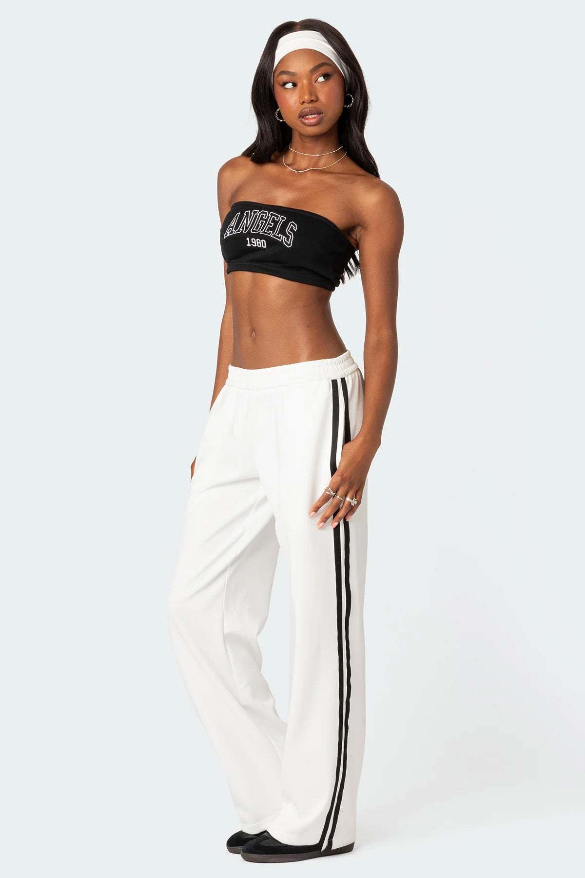 Robyn Track Pants - WHITE
