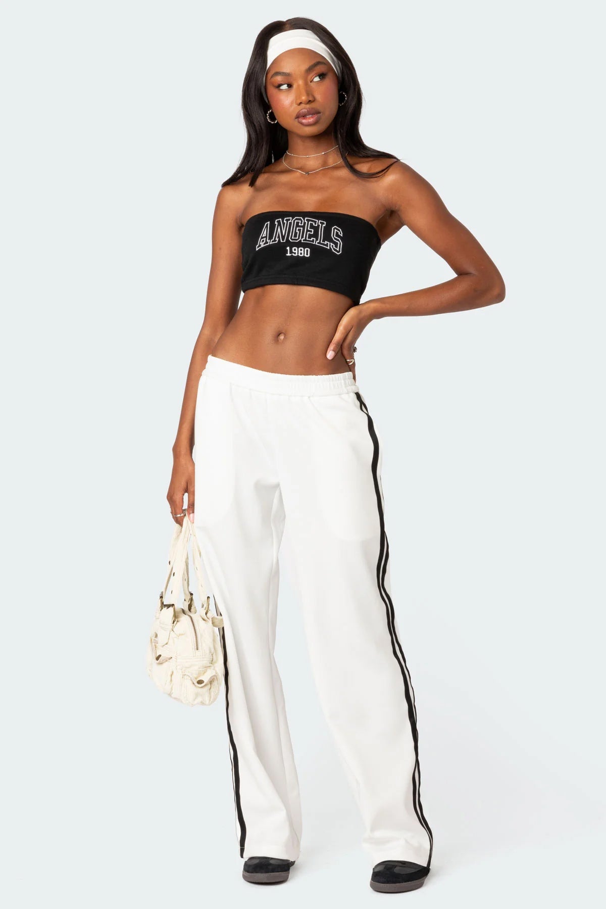 Robyn Track Pants - WHITE