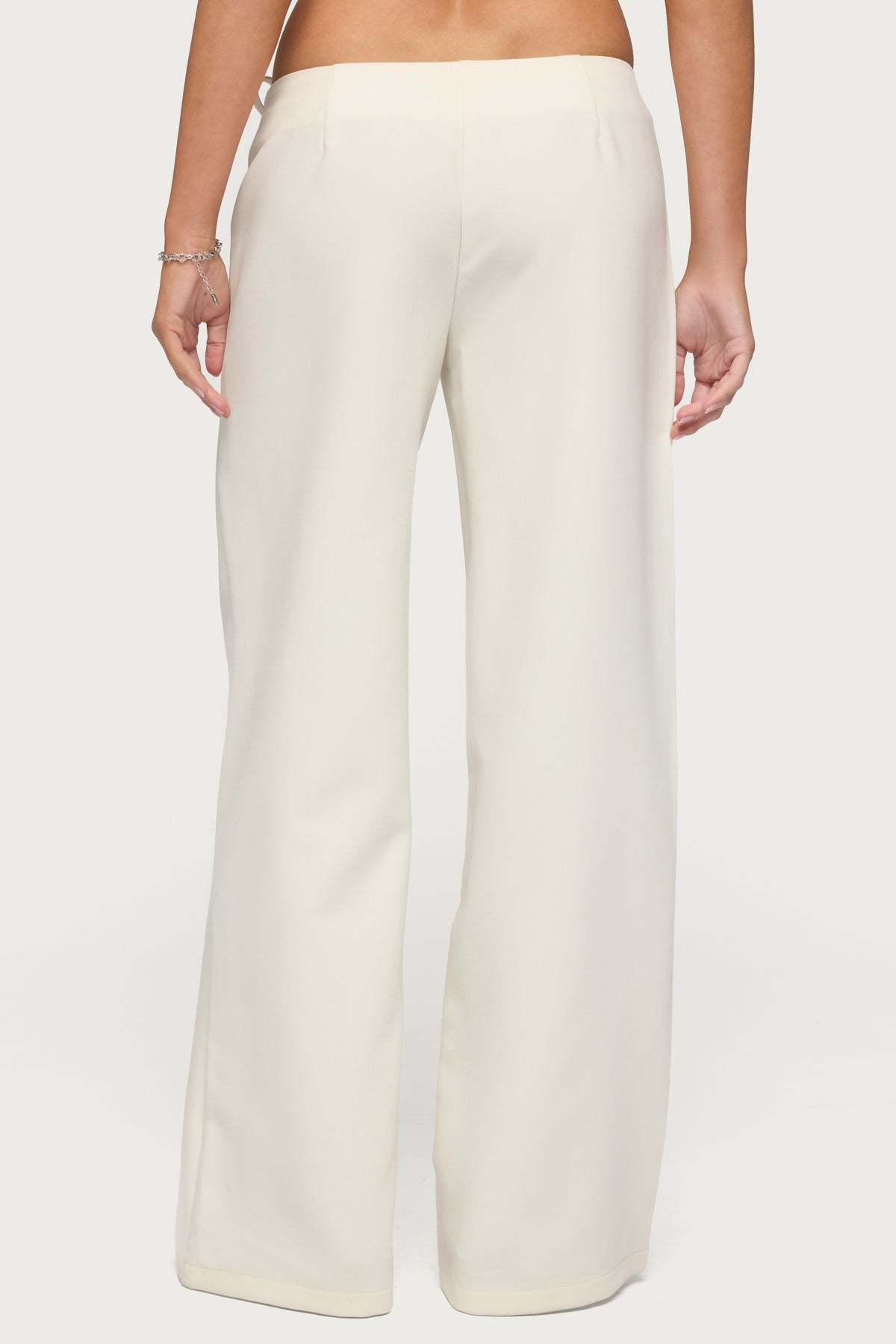 Raphael Tie Belt Pants - WHITE