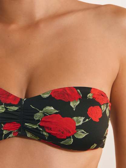 Haut de maillot SADE - ROSES ROUGES
