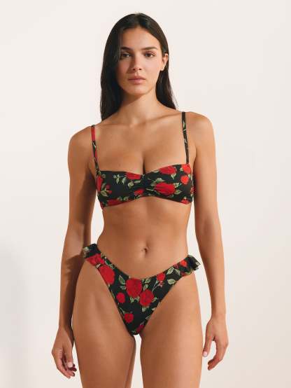 Bas de maillot LILOU - ROSES ROUGES