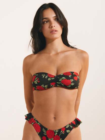 Haut de maillot SADE - ROSES ROUGES