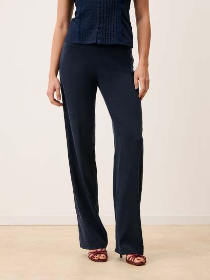 Pantalon GLENDA - Uni Marine