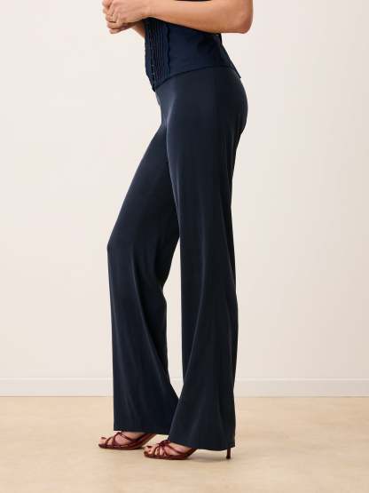 Pantalon GLENDA - Uni Marine